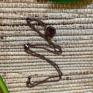 Izzie Chocolate Drusy Necklce!